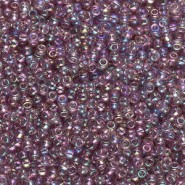 Miyuki seed beads 11/0 - Transparent smoky amethyst ab 11-256